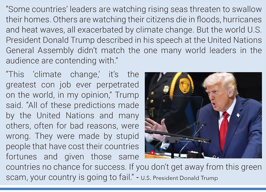 President Donald Trump returned to the United Nations to boast of his foreign policy record, inflating his role at times, and lash out at the world body. Source: Associated Press.