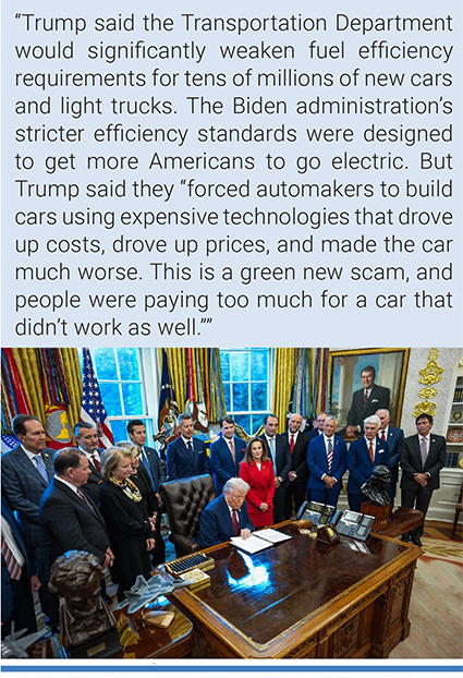 President Trump, surrounded by executives from the auto industry, in the Oval Office.Photo: Doug Mills/The New York Times.