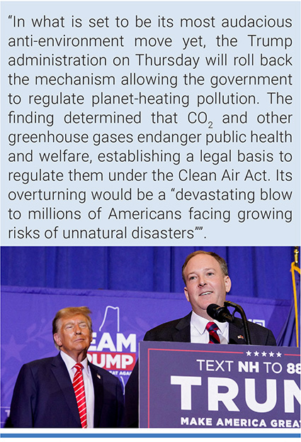 Donald Trump and Lee Zeldin, the EPA administrator, at a rally in 2024. Photo: Elizabeth Frantz/Reuters.