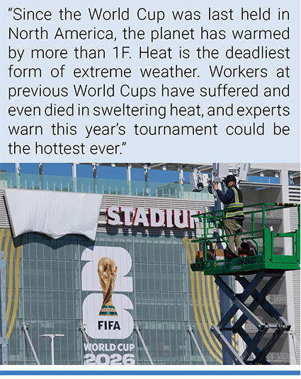 The San Francisco Bay Area stadium in Santa Clara, California, before the Qatar-Switzerland match. Photo credit: Eugene Hoshiko/AP.