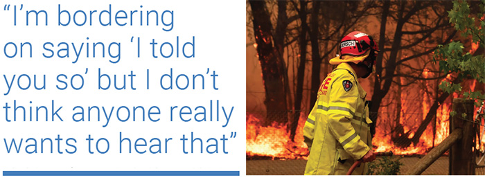 “I’m bordering on saying ‘I told you so’ but I don’t think anyone really wants to hear that”