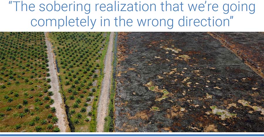 "The sobering realization that we’re going completely in the wrong direction"