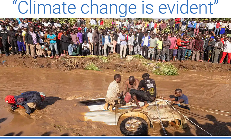 “Climate change is evident"